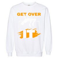 Get Over It High Jumpers Track And Field High Jump Garment-Dyed Sweatshirt