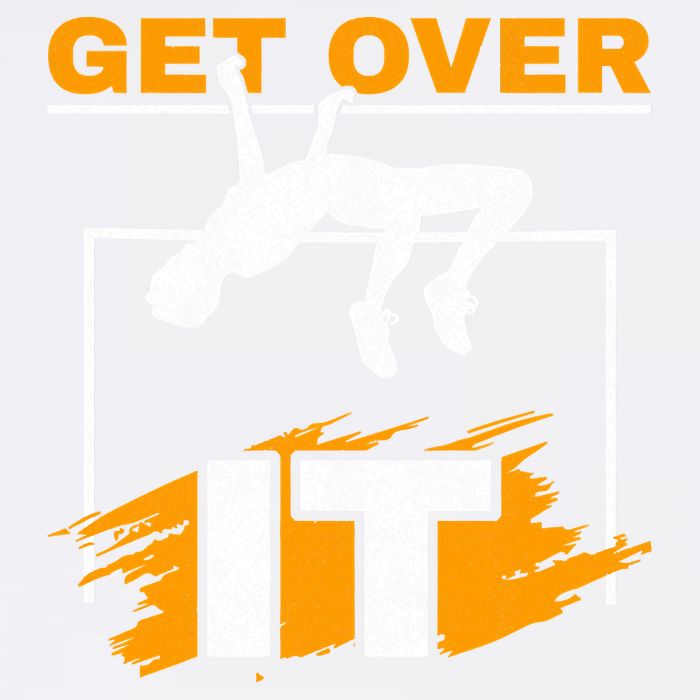 Get Over It High Jumpers Track And Field High Jump Garment-Dyed Sweatshirt