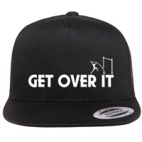 Get Over It Pole Vault Flat Bill Trucker Hat