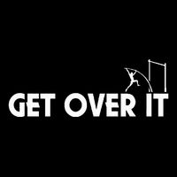 Get Over It Pole Vault Flat Bill Trucker Hat