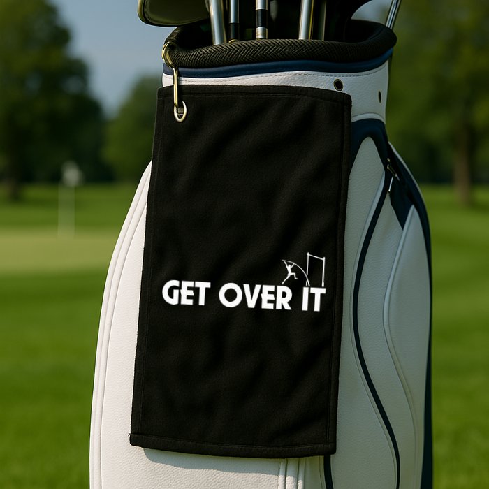 Get Over It Pole Vault Golf Towel