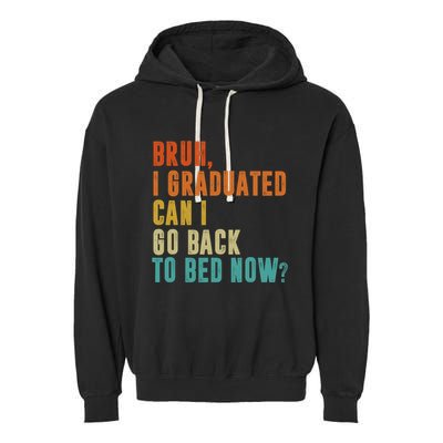 Graduate Outfit Idea Party Class Of 2025 Funny Graduation Garment-Dyed Fleece Hoodie