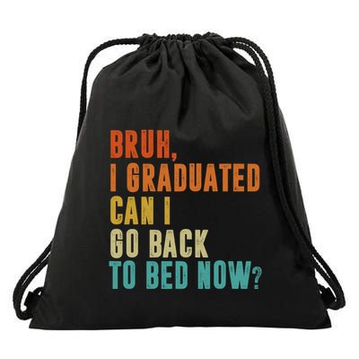 Graduate Outfit Idea Party Class Of 2025 Funny Graduation Drawstring Bag