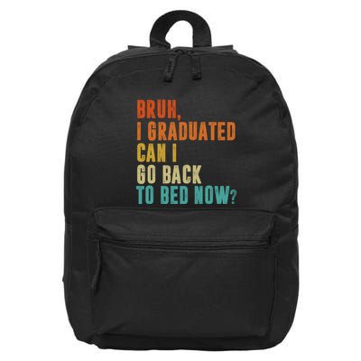 Graduate Outfit Idea Party Class Of 2025 Funny Graduation 16 in Basic Backpack