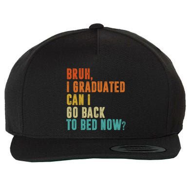 Graduate Outfit Idea Party Class Of 2025 Funny Graduation Wool Snapback Cap