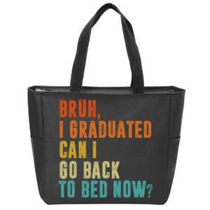 Graduate Outfit Idea Party Class Of 2025 Funny Graduation Zip Tote Bag