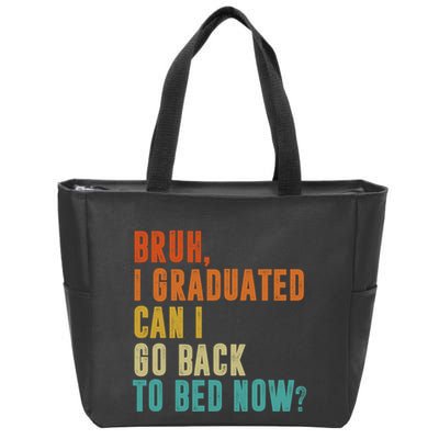 Graduate Outfit Idea Party Class Of 2025 Funny Graduation Zip Tote Bag