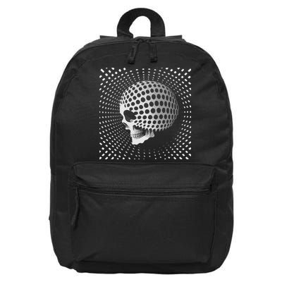 Graphic Optical Illusion Skull 16 in Basic Backpack