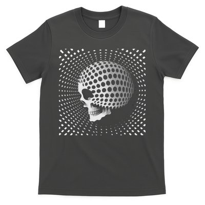 Graphic Optical Illusion Skull T-Shirt