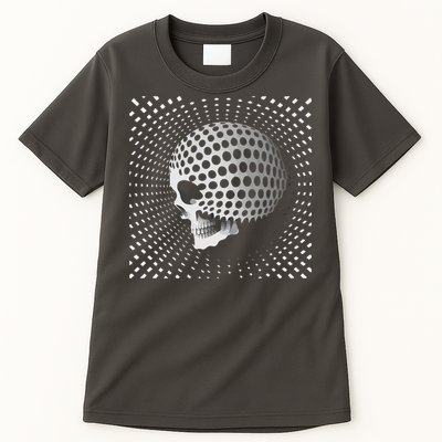 Graphic Optical Illusion Skull Tall T-Shirt