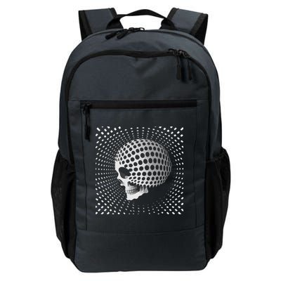 Graphic Optical Illusion Skull Backpack
