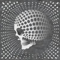 Graphic Optical Illusion Skull 7-Panel Snapback Hat