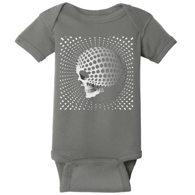 Graphic Optical Illusion Skull Baby Bodysuit