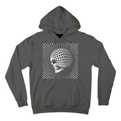 Graphic Optical Illusion Skull Tall Hoodie