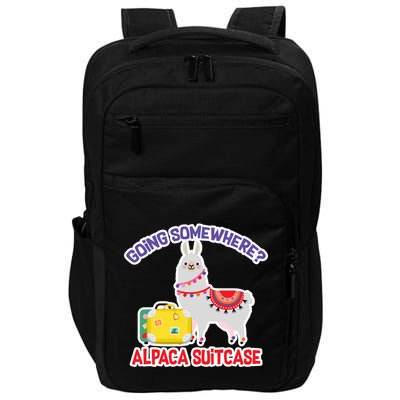 Going Somewhere Alpaca Suitcase Impact Tech Backpack
