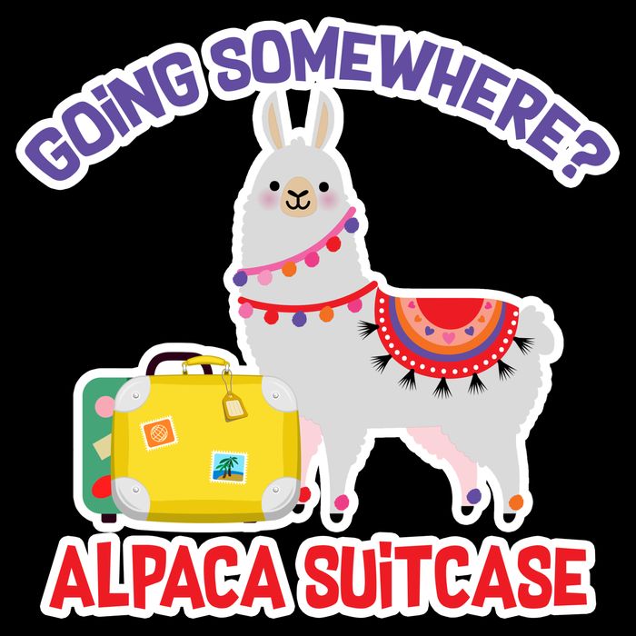 Going Somewhere Alpaca Suitcase Impact Tech Backpack