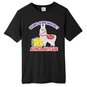 Going Somewhere Alpaca Suitcase Tall Fusion ChromaSoft Performance T-Shirt