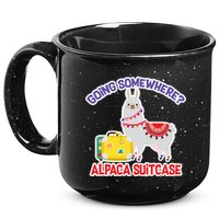 Going Somewhere Alpaca Suitcase 15oz Campfire Ceramic Mug