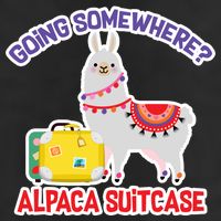 Going Somewhere Alpaca Suitcase 15oz Campfire Ceramic Mug