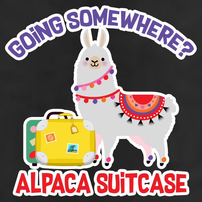 Going Somewhere Alpaca Suitcase 15oz Campfire Ceramic Mug