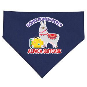 Going Somewhere Alpaca Suitcase USA-Made Doggie Bandana