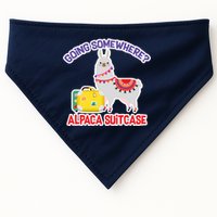 Going Somewhere Alpaca Suitcase USA-Made Doggie Bandana