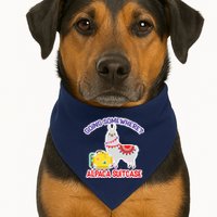 Going Somewhere Alpaca Suitcase USA-Made Doggie Bandana