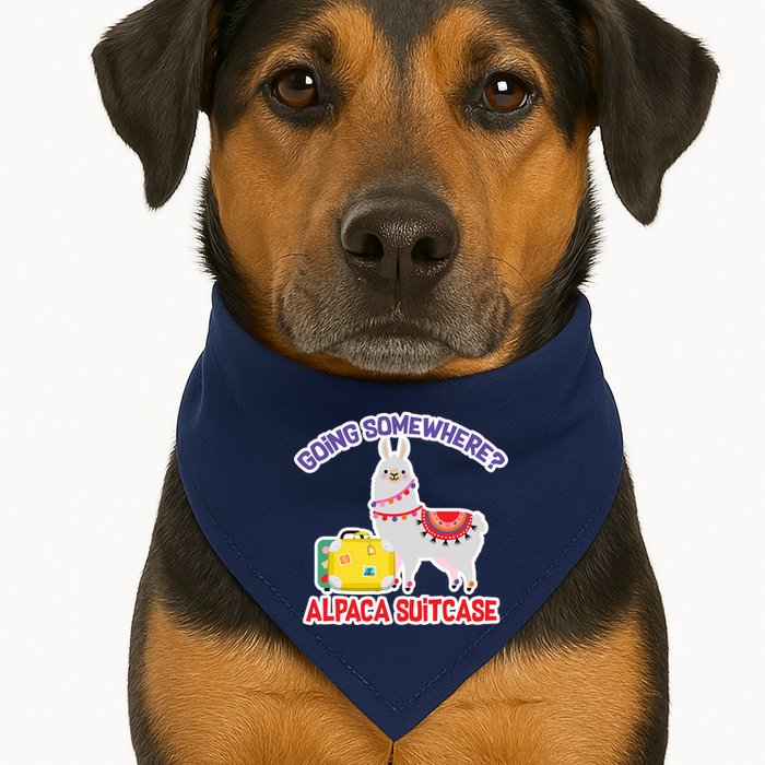 Going Somewhere Alpaca Suitcase USA-Made Doggie Bandana