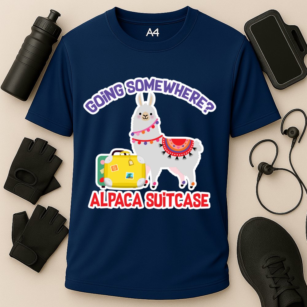 Going Somewhere Alpaca Suitcase Performance Shirt