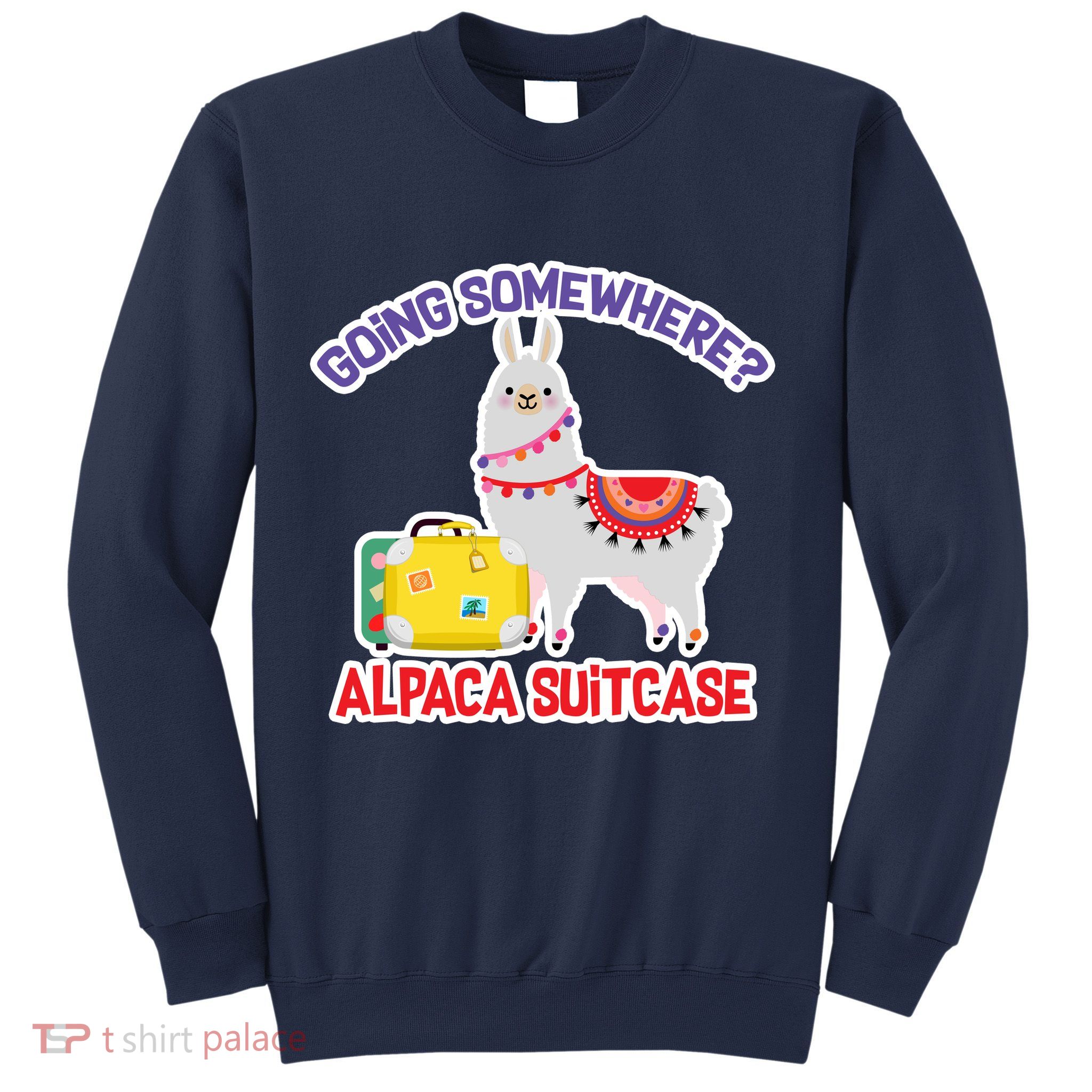 Going Somewhere Alpaca Suitcase Sweatshirt
