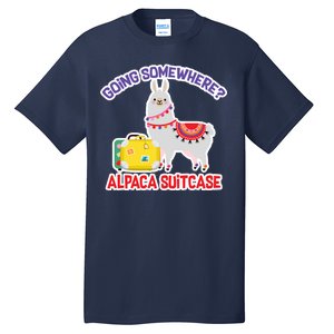 Going Somewhere Alpaca Suitcase Tall T-Shirt