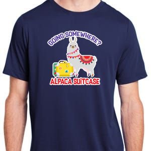 Going Somewhere Alpaca Suitcase Adult ChromaSoft Performance T-Shirt