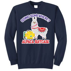 Going Somewhere Alpaca Suitcase Tall Sweatshirt