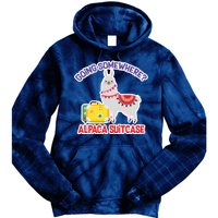 Going Somewhere Alpaca Suitcase Tie Dye Hoodie