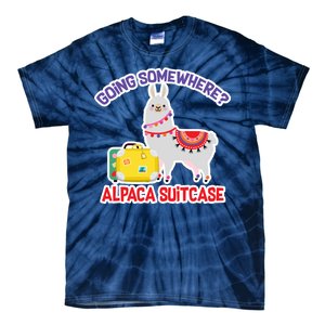 Going Somewhere Alpaca Suitcase Tie-Dye T-Shirt