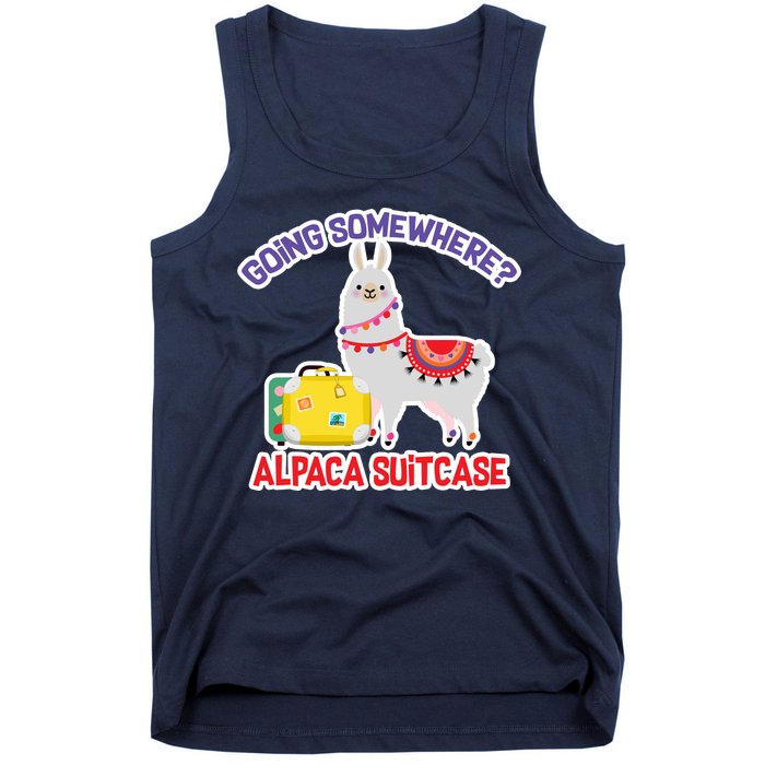 Going Somewhere Alpaca Suitcase Tank Top