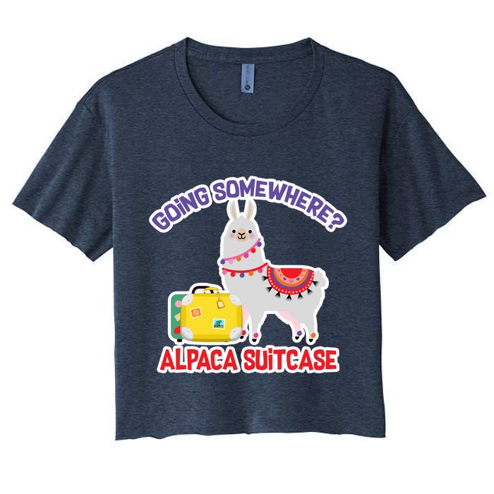 Going Somewhere Alpaca Suitcase Crop Top