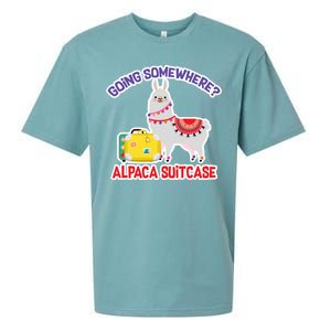 Going Somewhere Alpaca Suitcase Sueded Cloud Jersey T-Shirt