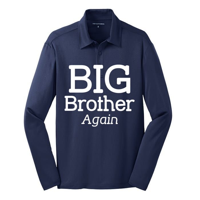 Going to be a Big Brother. Again! Silk Touch Performance Long Sleeve Polo