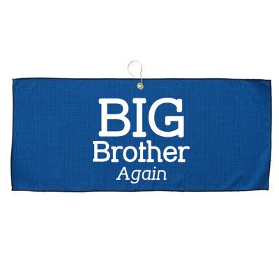 Going to be a Big Brother. Again! Large Microfiber Waffle Golf Towel