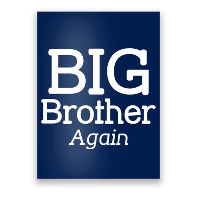 Going to be a Big Brother. Again! Poster