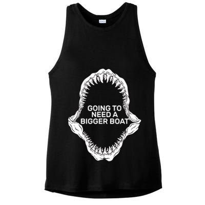 Going To Need A Bigger Boat Ladies PosiCharge Tri-Blend Wicking Tank