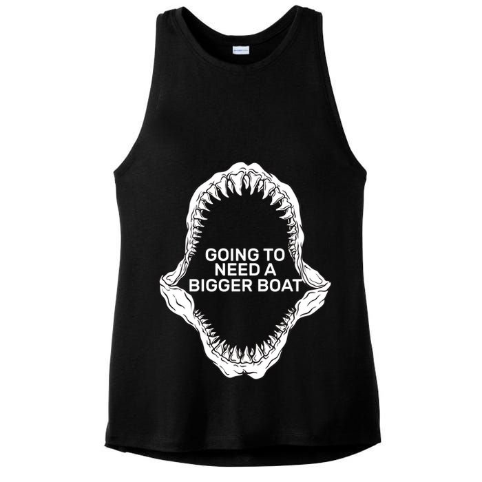 Going To Need A Bigger Boat Ladies PosiCharge Tri-Blend Wicking Tank
