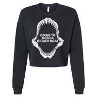 Going To Need A Bigger Boat Cropped Pullover Crew