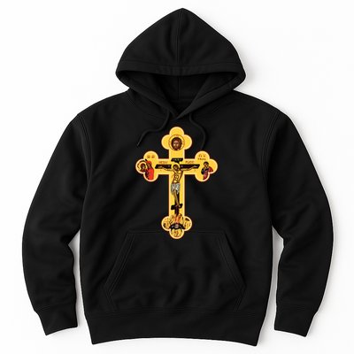 Greek Orthodox Jesus Christ Cross Icon Hoodie