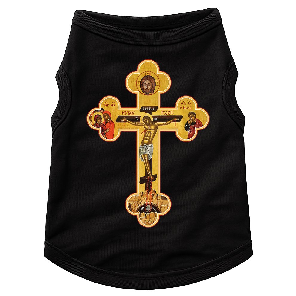 Greek Orthodox Jesus Christ Cross Icon Doggie Tank