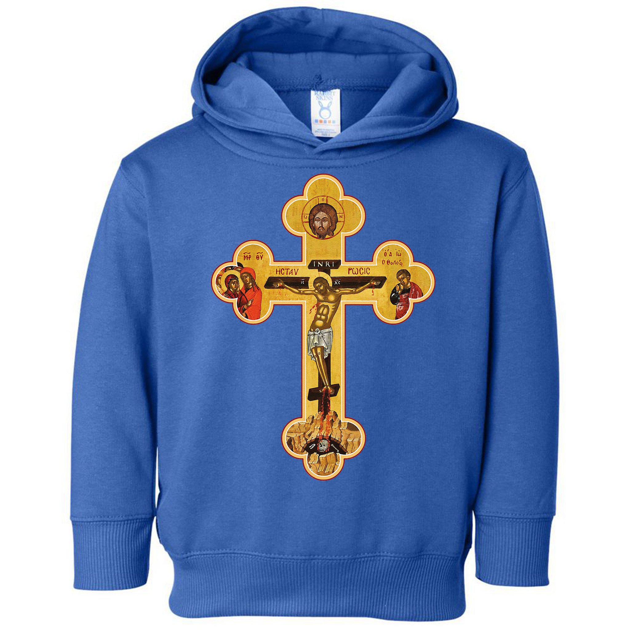Greek Orthodox Jesus Christ Cross Icon Toddler Hoodie