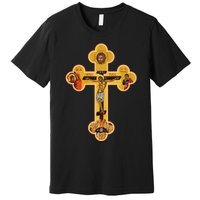 Greek Orthodox Jesus Christ Cross Icon Premium T-Shirt