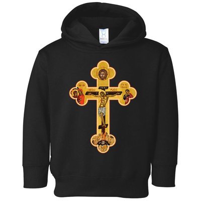 Greek Orthodox Jesus Christ Cross Icon Toddler Hoodie