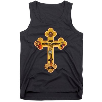 Greek Orthodox Jesus Christ Cross Icon Tank Top